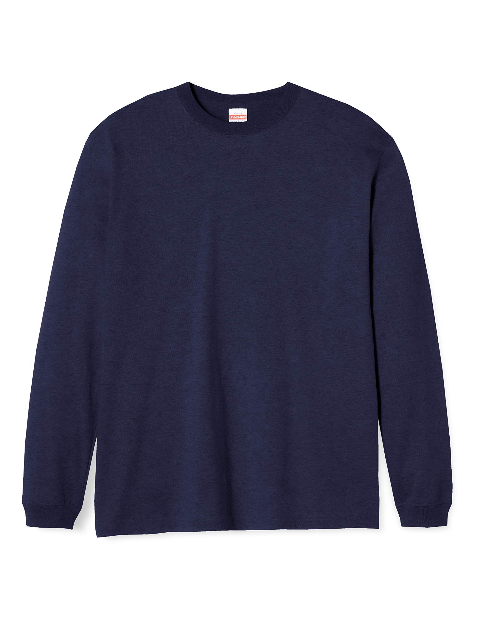 [United Athle] 5.6 oz. Long-Sleeve T-Shirt (1.6-inch Rib) 501101 [Men's] 086 Navy XS