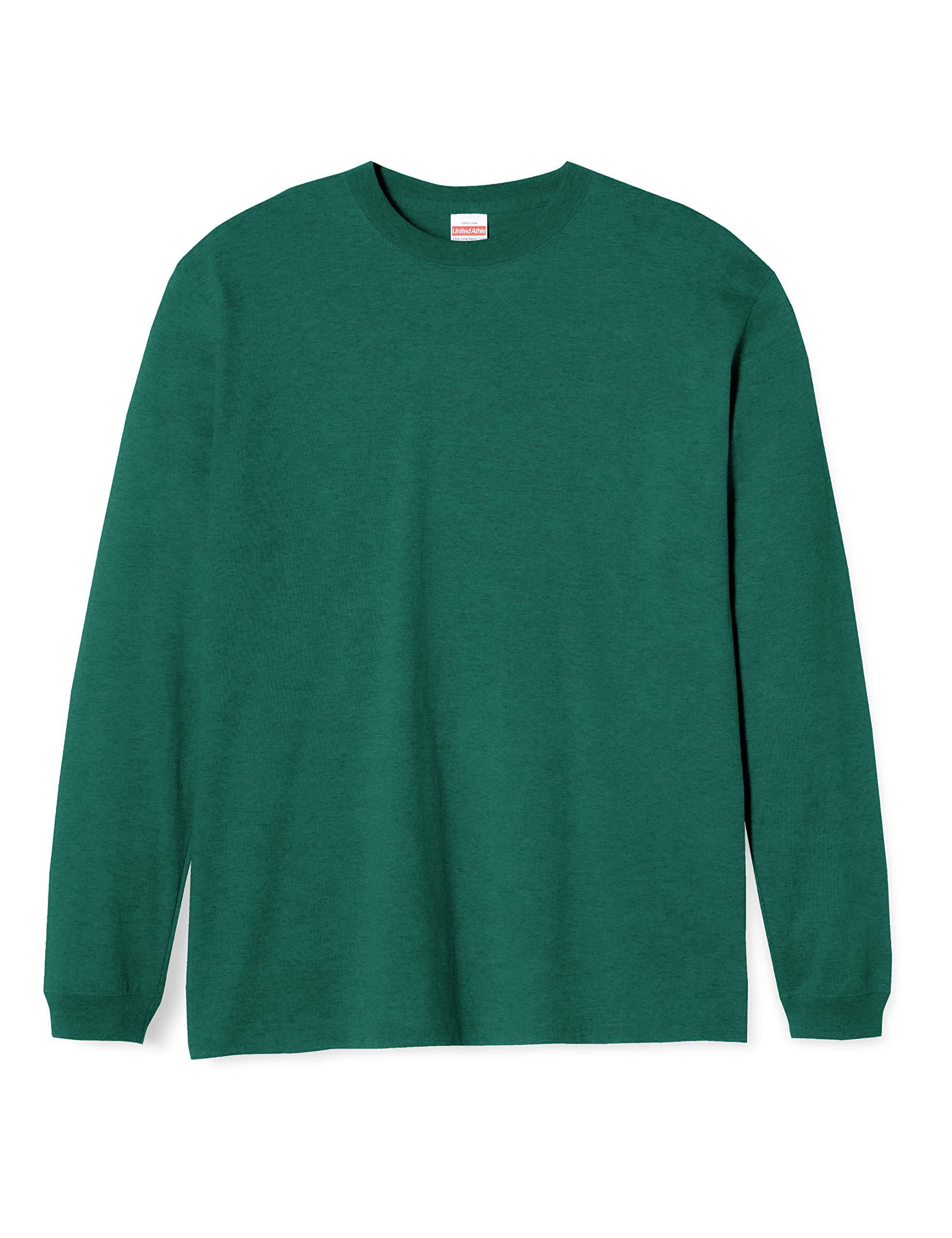 [United Athle] 5.6 oz Long Sleeve T-Shirt (1.6-inch Rib) 501101 [Men's] 497 Ivy Green M