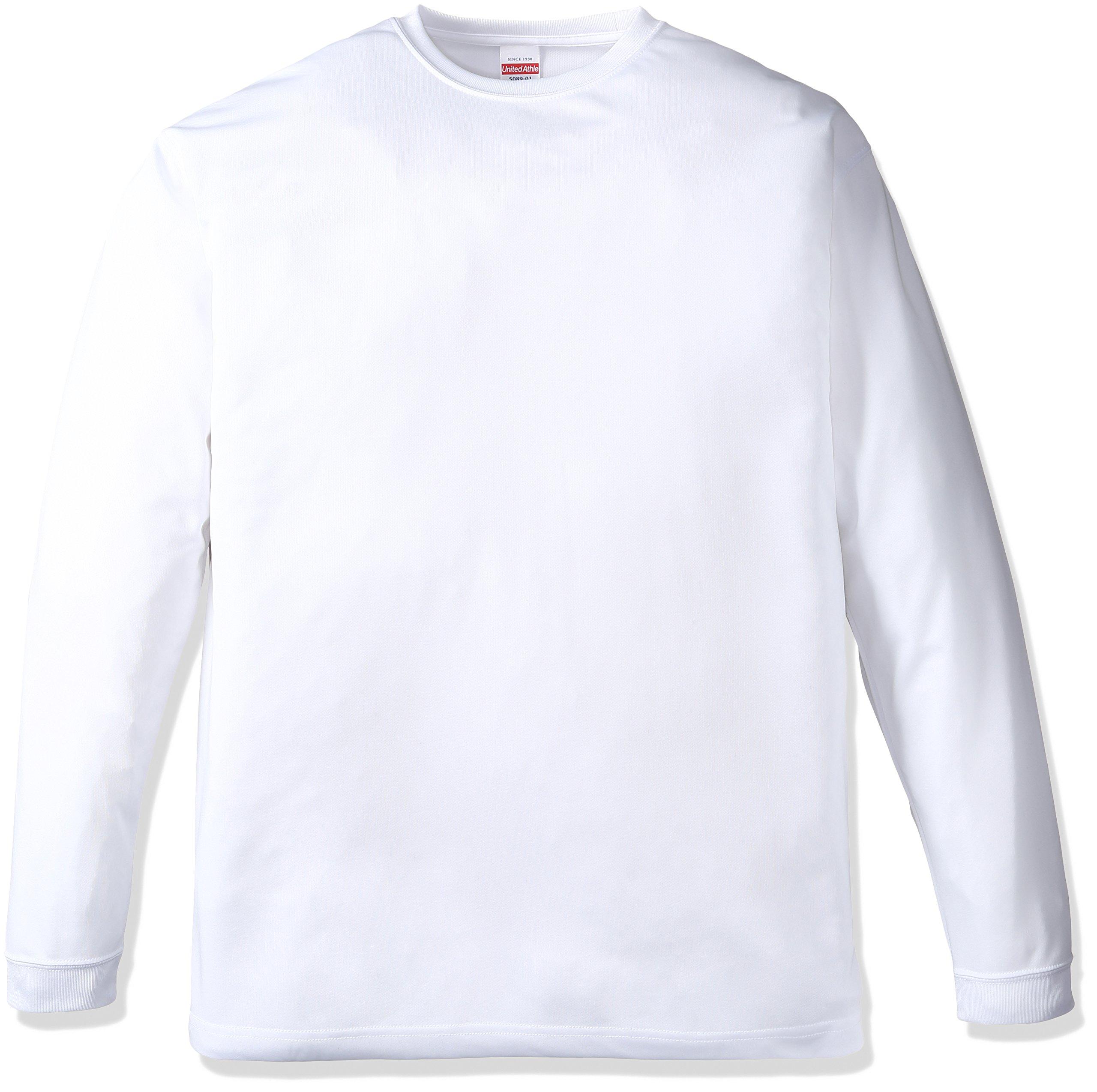 [United Athle] 4.7 oz Dry Silk Touch Long Sleeve T-Shirt 508901 [Men's] 001 White XXL