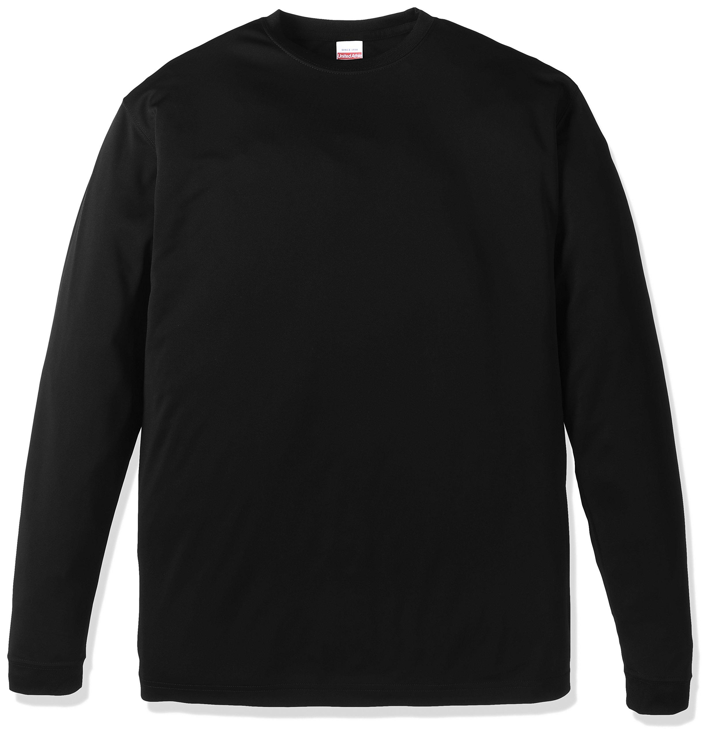 [United Athle] 4.7 oz Dry Silk Touch Long Sleeve T-Shirt 508901 [Men's] 002 Black XXL
