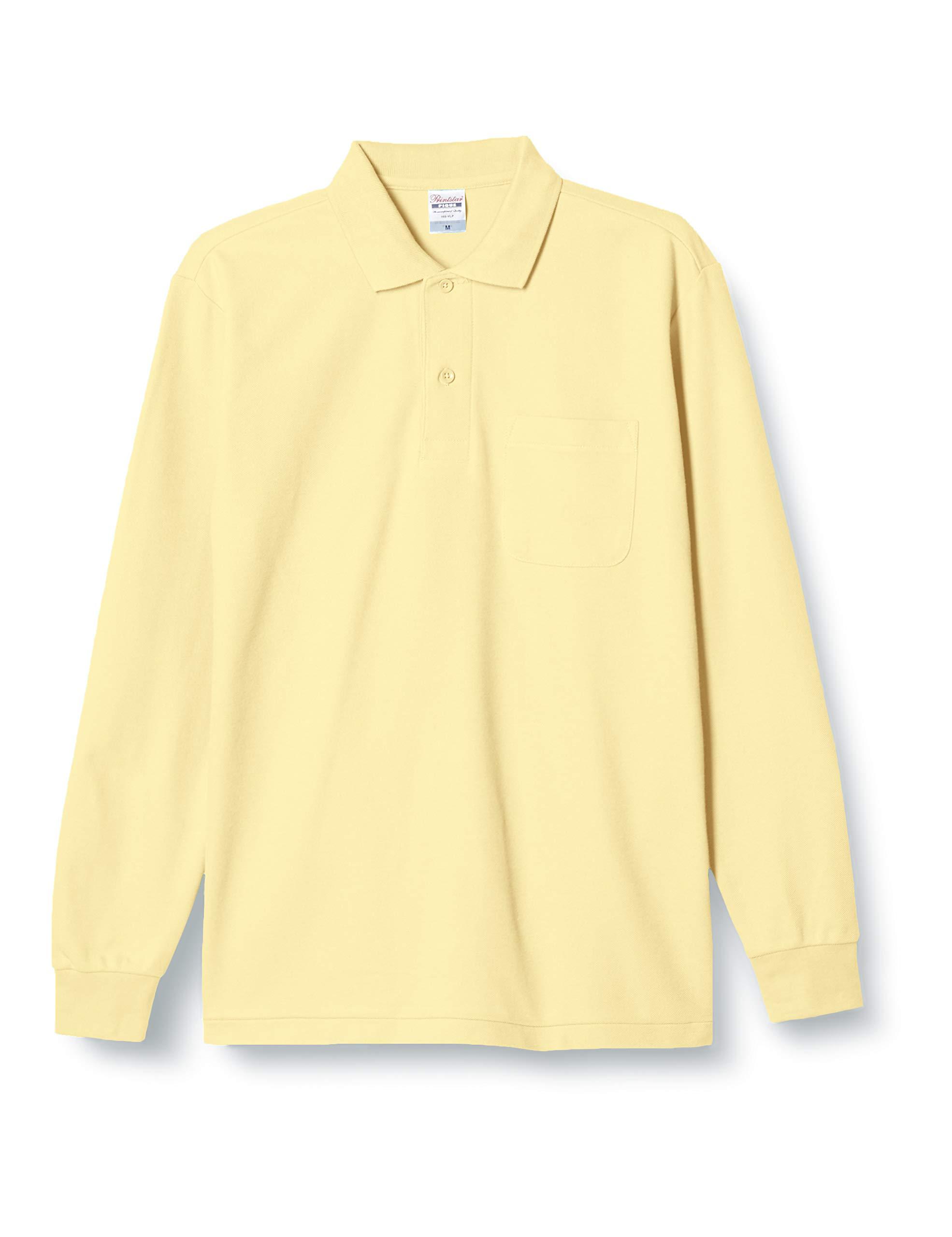[Printstar] 5.8 oz TC Piqué Long-Sleeve Polo Shirt [With Pocket] 00169-VLP Men's Yellow LL