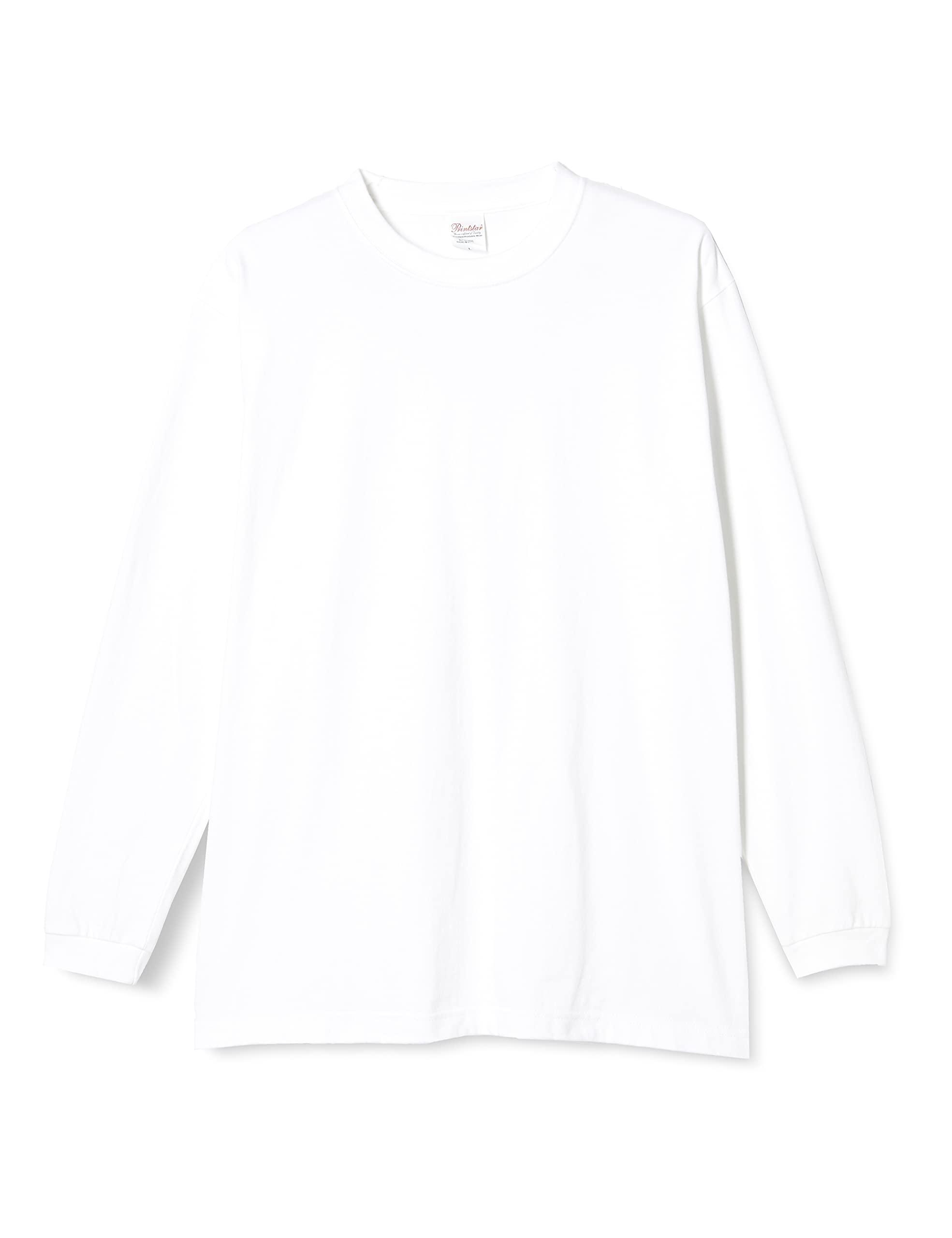 [Printstar] 7.4 oz HVL Super Heavy Long Sleeve T-Shirt 00149-HVL White Japan 2XL (Equivalent to Japanese Size 3L)