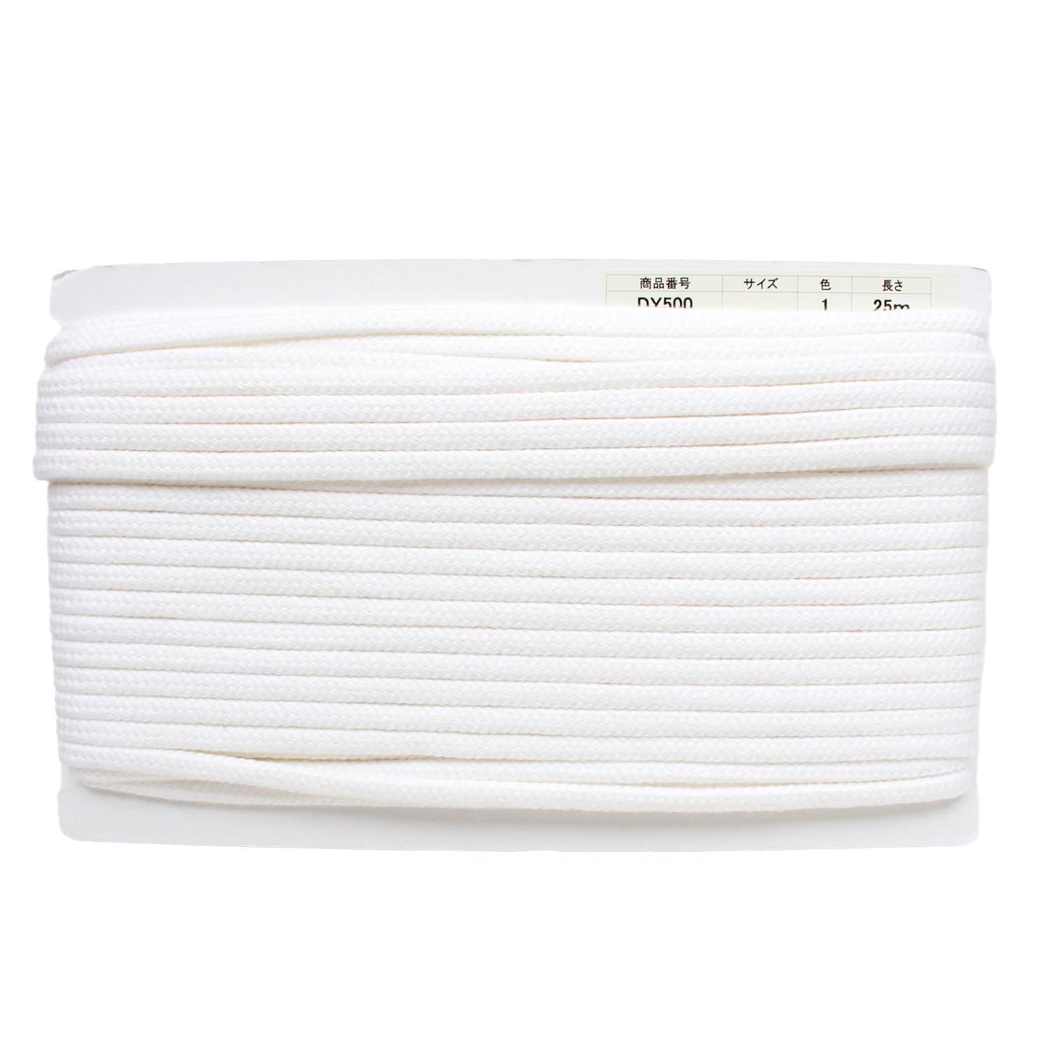 Nippon Chuko Acrylic Craft Cord φApprox. 8mm × 25m White DY500-1 Craft Supplies String & Cord Craft Cord