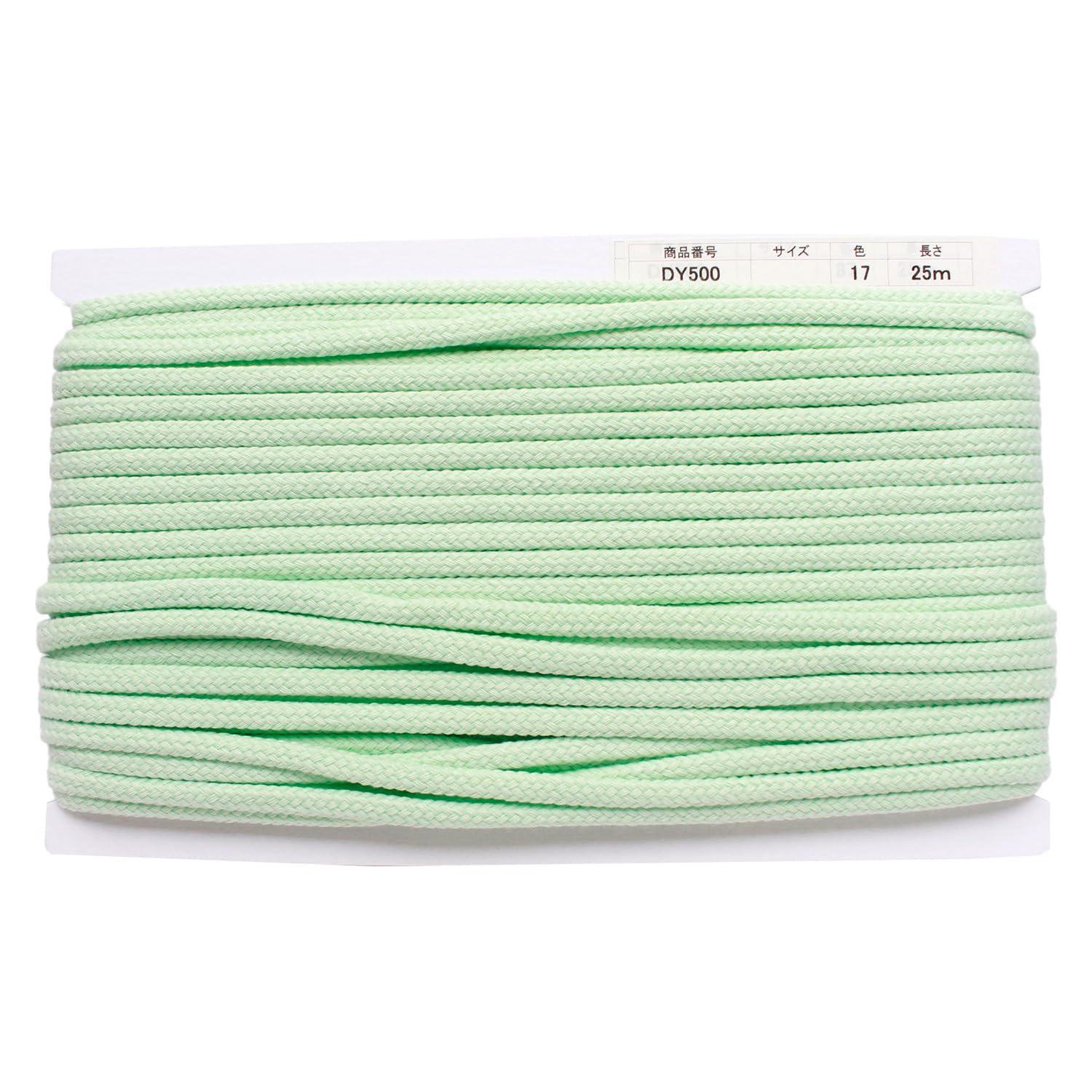 Nippon Button Trading Co., Ltd. Acrylic Craft Cord φApprox. 8mm × 25m Pastel Soda DY500-17
