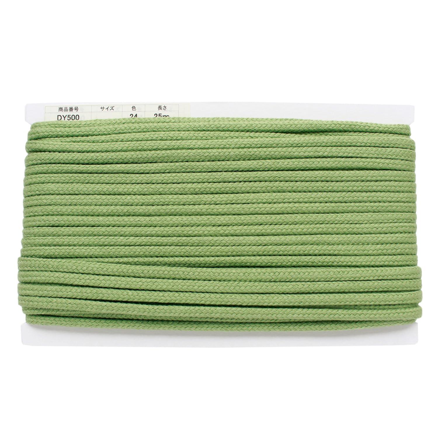 Nippon Button Trading Acrylic Craft Cord φApprox. 8mm × 25m Matcha Latte DY500-24