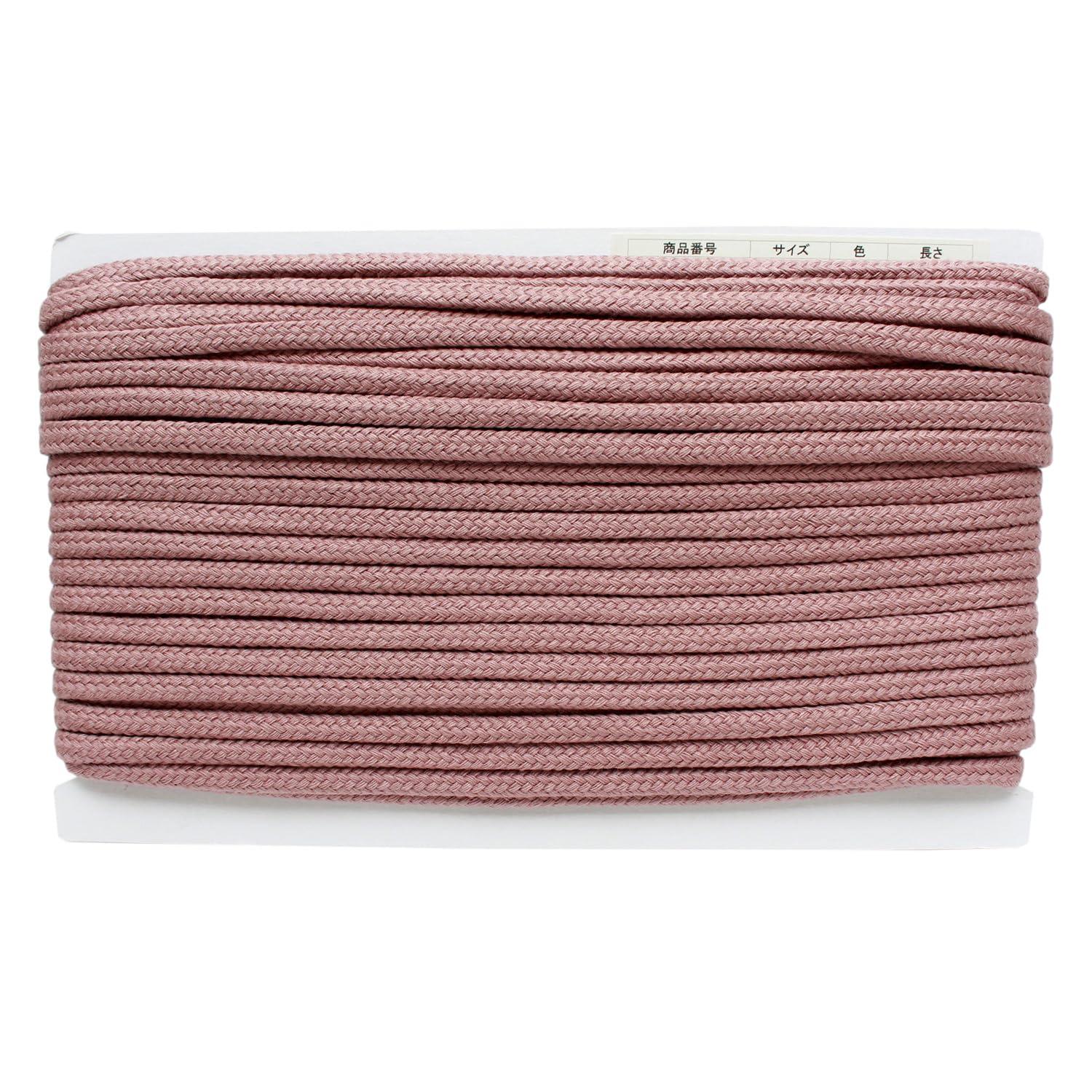 Nippon Chuko Acrylic Craft Cord φApprox. 8mm × 25m Pink Beige DY500-29