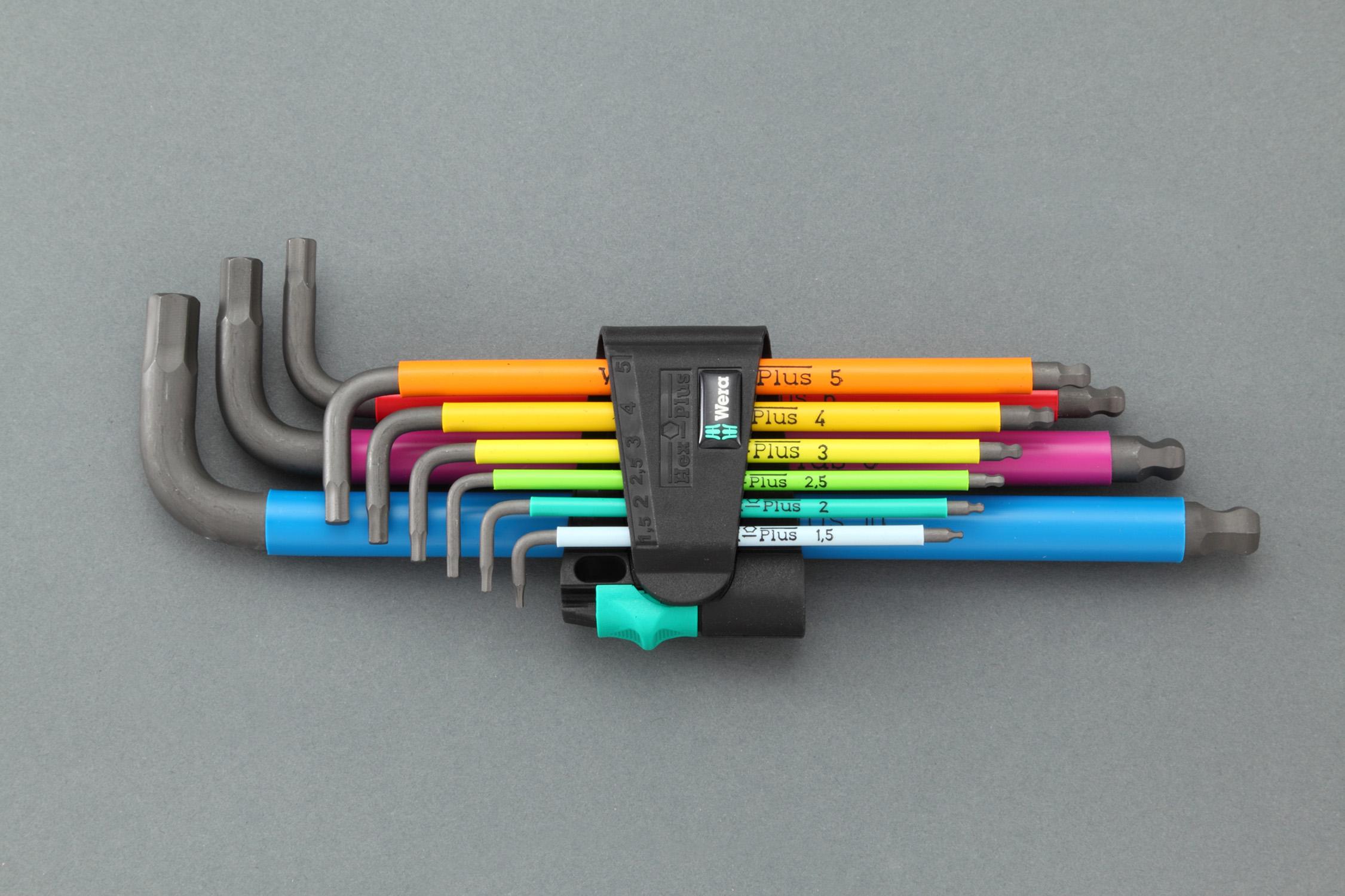 1.5–10mm / 9-piece set [Hex] wrench (multi-color)