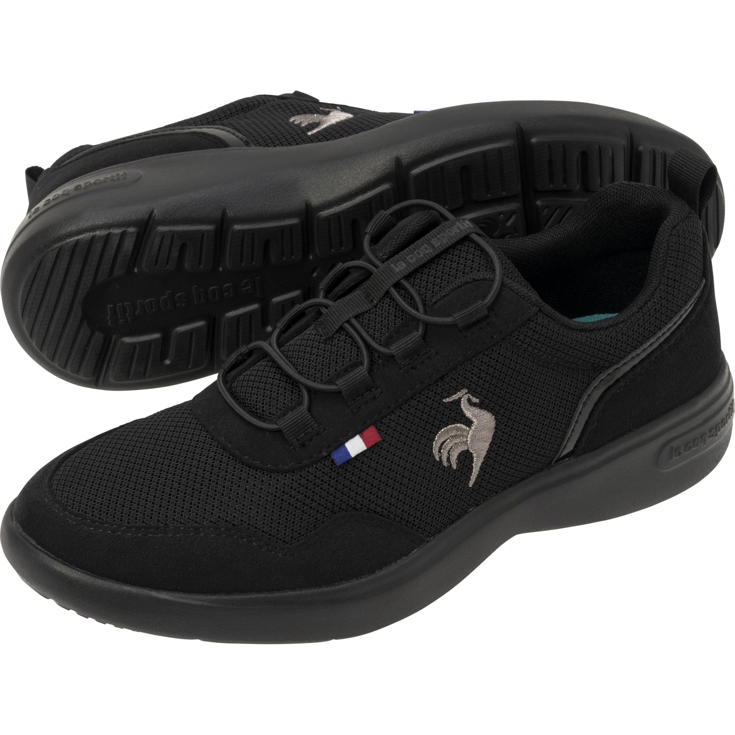 [Le Coq Sportif] LA RONNE Sneakers - Odor Control, Lightweight, Low-Rebound, Easy to Wear - Women's BKBK (LU5SSN08LZ) 23.0 cm