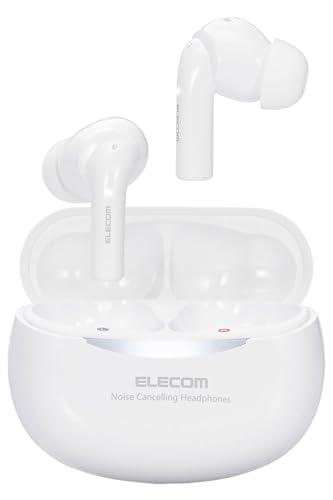 ELECOM Wireless Earbuds Bluetooth 5.2 Earbud-Style Noise Cancelling Compact Lightweight Ambient Sound Mode Low Latency Mode Auto Pairing