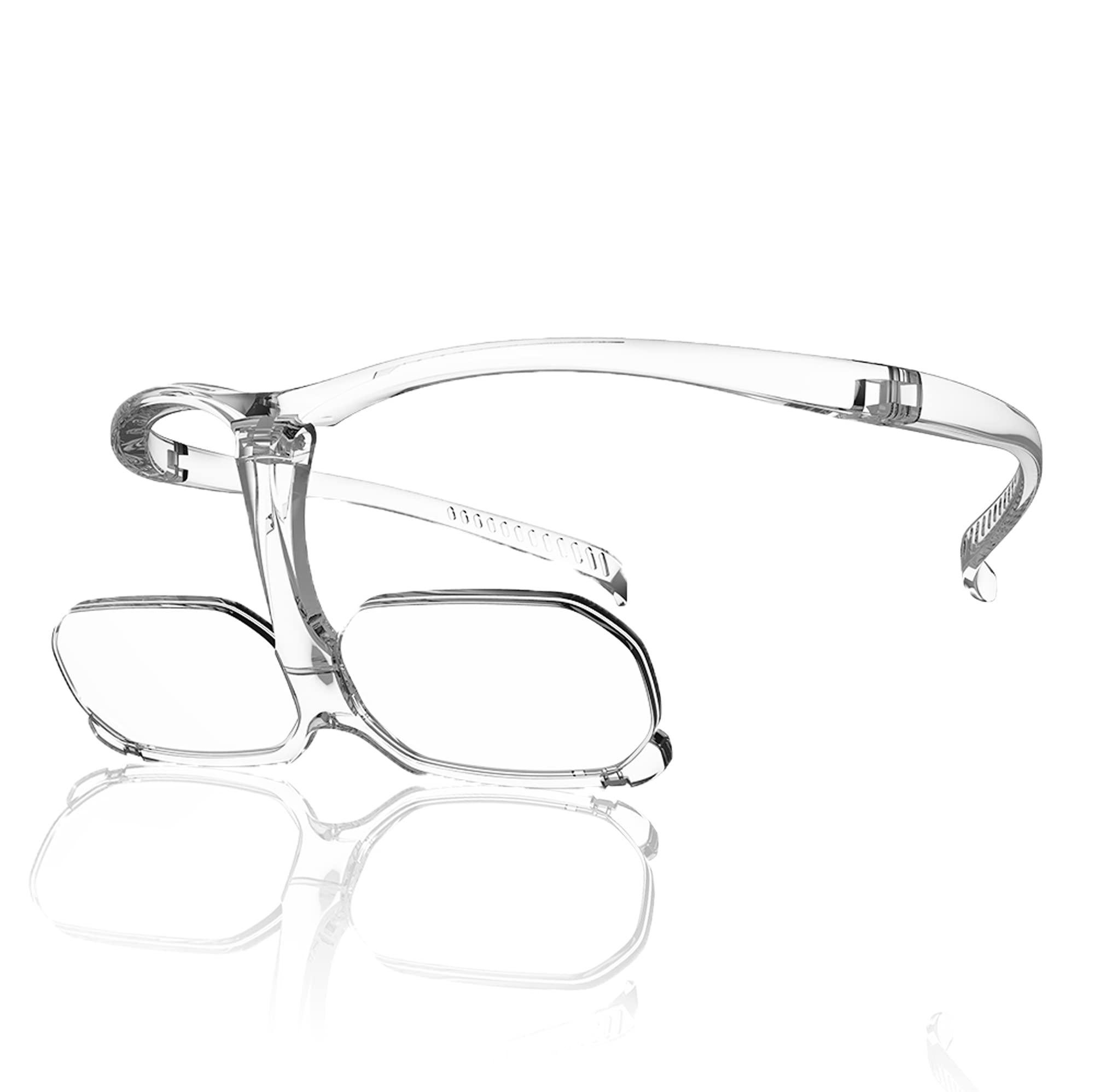 [CHARMANT] Double Magnifier 1.62x Magnification See Both Far and Near Magnifying Glass Eyeglass-Style Loupe Charmant CW20 45 CL