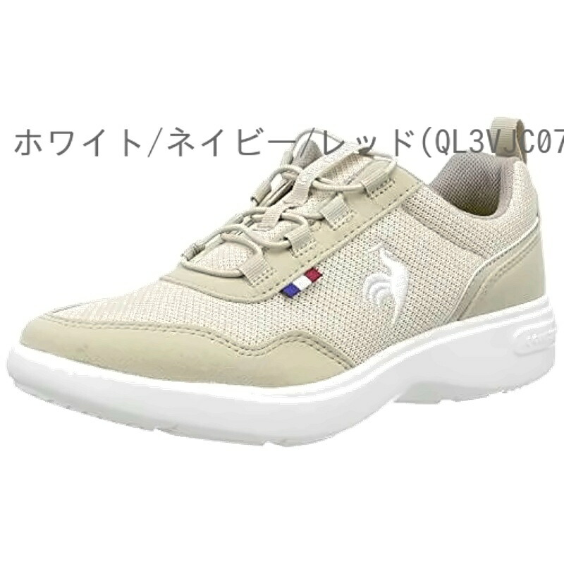 [Le Coq Sportif] LA RONNE Sneakers - Odor Control, Lightweight, Low-Rebound, Easy to Wear, Women's, New Logo_Ecru (QL3VJC05ER) 24.5 cm