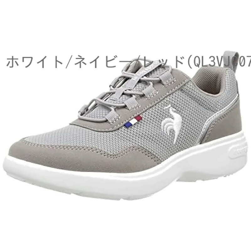 [Le Coq Sportif] LA RONNE Sneakers - Odor Control, Lightweight, Low-Rebound, Easy to Wear, Women's, New Logo_Gray (QL3VJC05GY) 24.0 cm