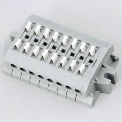 8-pole [AC/DC 300V/10A] Screwless Terminal Block (for Relaying)  30×18.6mm
