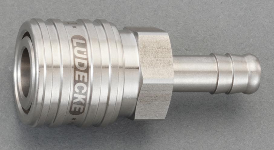 8mm Urethane Hose Coupling (Stainless Steel / One-Push)