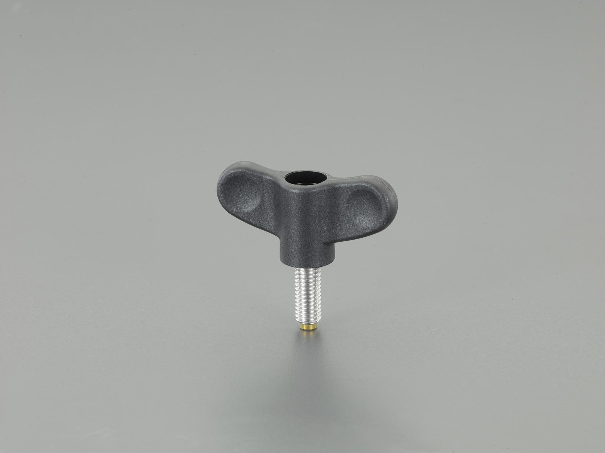 M8x20mm Male Thread Wing Knob (Brass Tip) Screw: M8×20 D:55 H:28 d:16