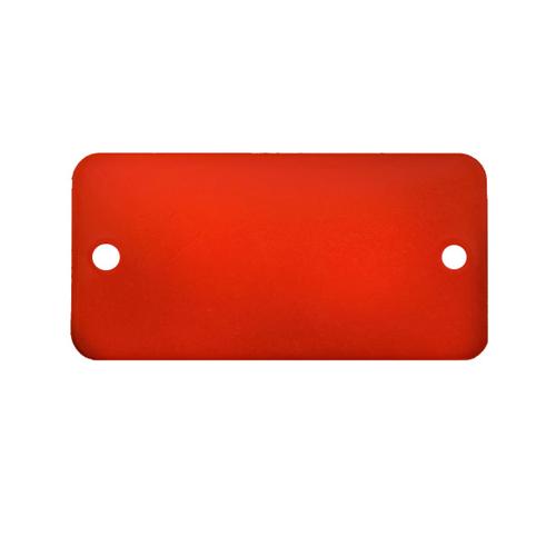 25x76mm Tag Blank (Aluminum Rectangular/Red/5 Sheets)  25×76