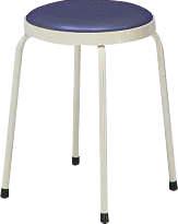 φ330x450mm Round Stool (Dark Blue)