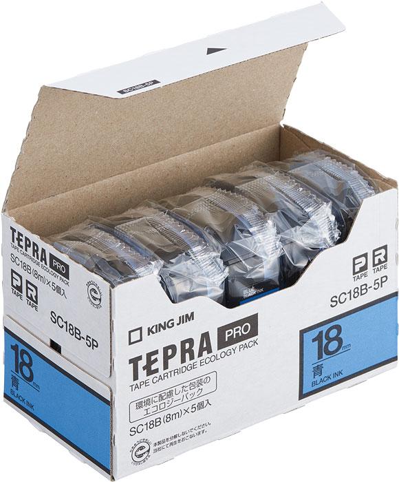 Esco 18mm Tape Cassette (Blue/5-Pack) EA761DK-183B
