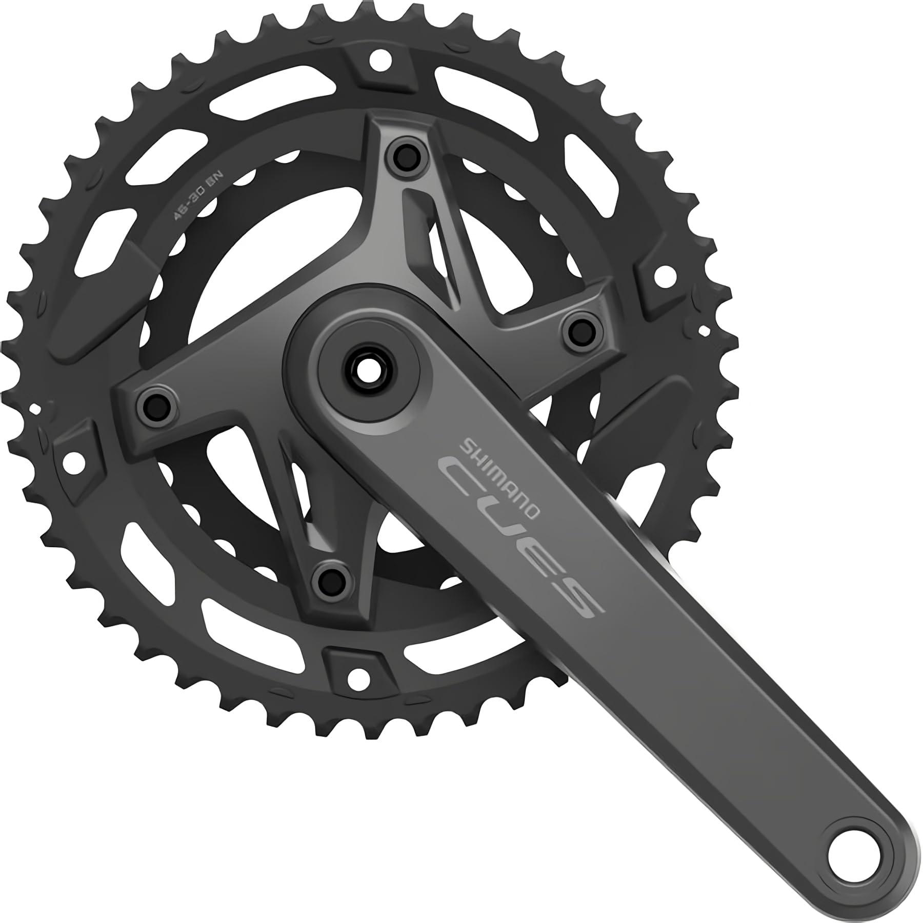 SHIMANO CUES Front Chainring FC-U6000-2 Without Chain Guard Crank Length/175mm 46/30T 9/10S EFCU60002EX60X