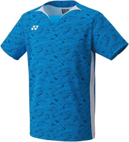 [Yonex] Short-Sleeve Shirt Game Shirt (Fit Style) Men's Blue (002) M