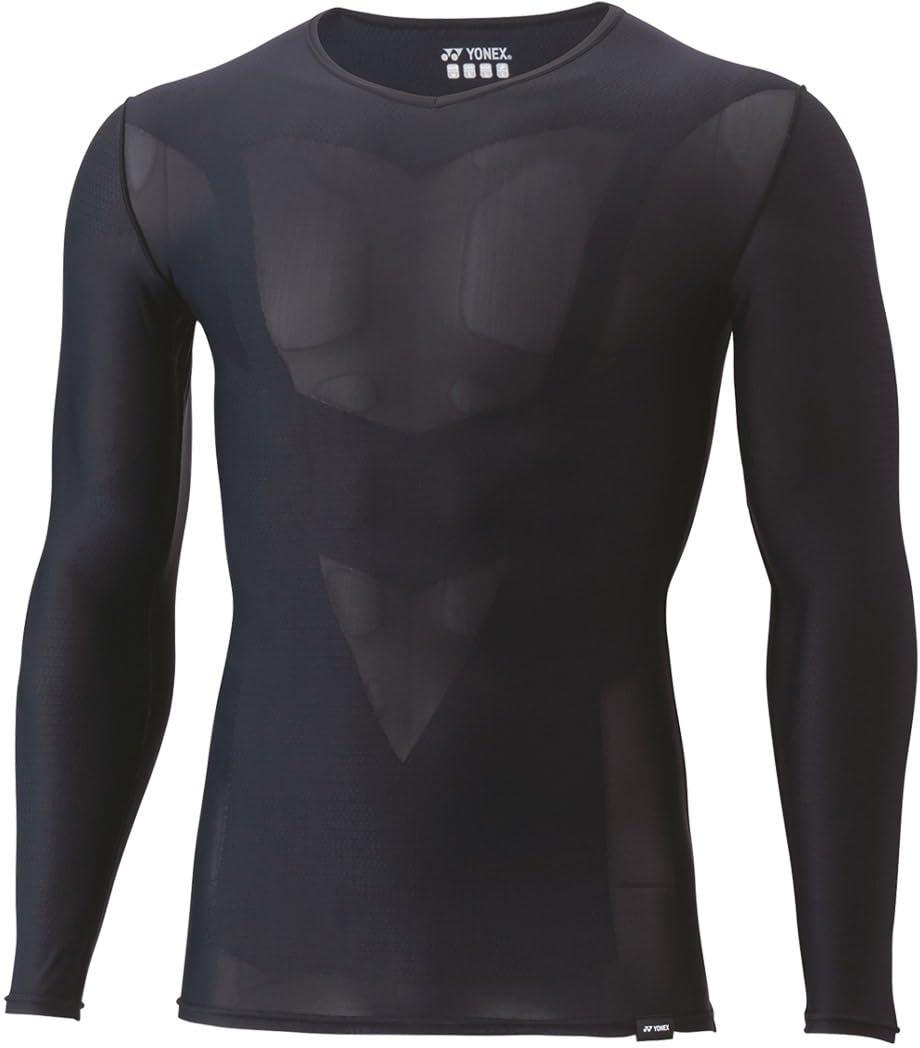 [Yonex] Long-Sleeve Shirt Uni V-Neck Long-Sleeve Shirt STBA1023 007: Black L