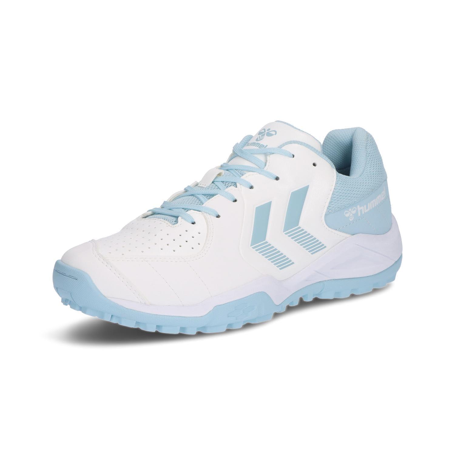Hummel Handball Shoes Grand Shooter 7 White × Light Blue (1067) 23.0 cm