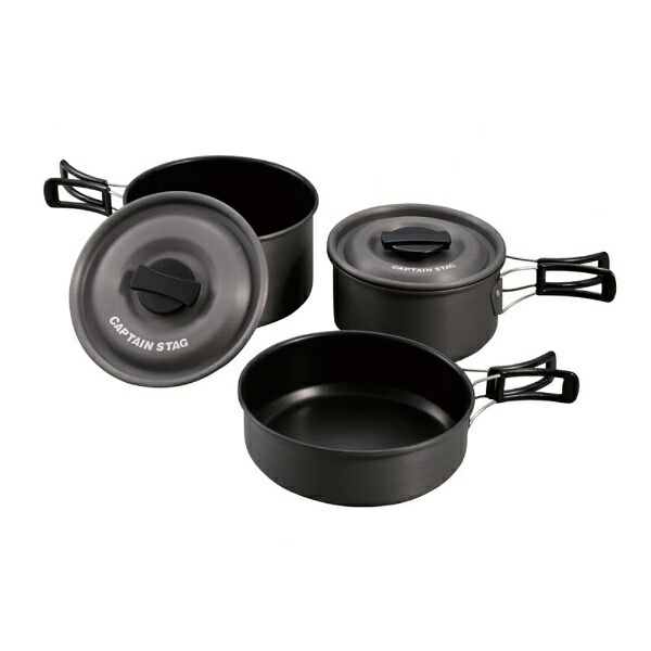 Captain Stag Camping Barbecue Frying Pan Aluminum Cooker UH-4205