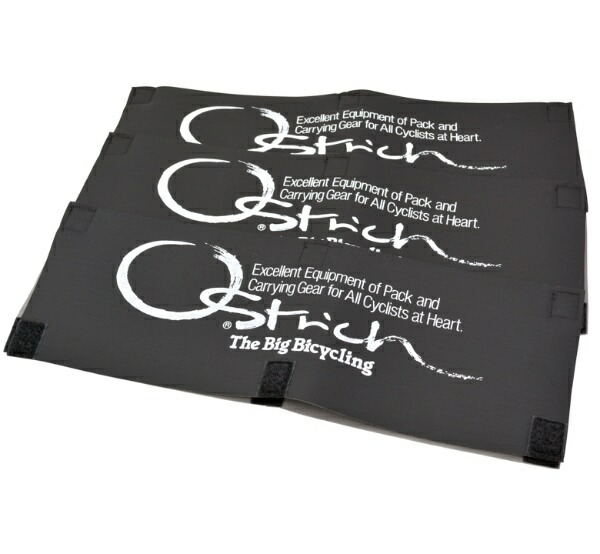 Ostrich (OSTRICH) Bike Travel Accessories [Frame Cover A] 3-Piece Set Black