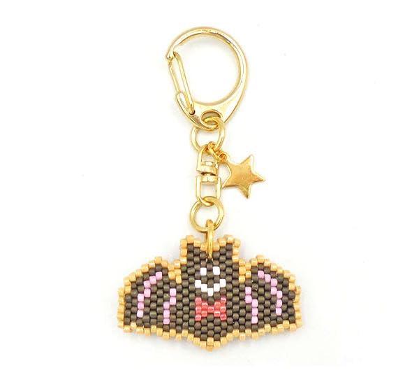 Bead Kit: Icing Cookie-Style Keychain - Halloween Bat