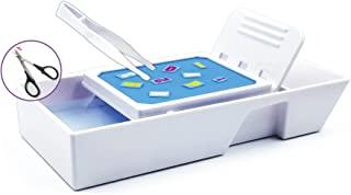 Plamokojo Model Kit Improvement Committee Water Transfer Decal Decaling Quick Tray (Includes Resin Tweezers & Curved Scissors) Hobby Tool PMKJ008 White