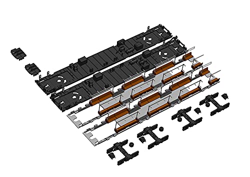 PLUM 1/80 Scale 201 Series Running Kit B (Includes Undercarriage Equipment & Seats) for KuHa 201/200 Series Unpainted Plastic Assembly Kit PP114