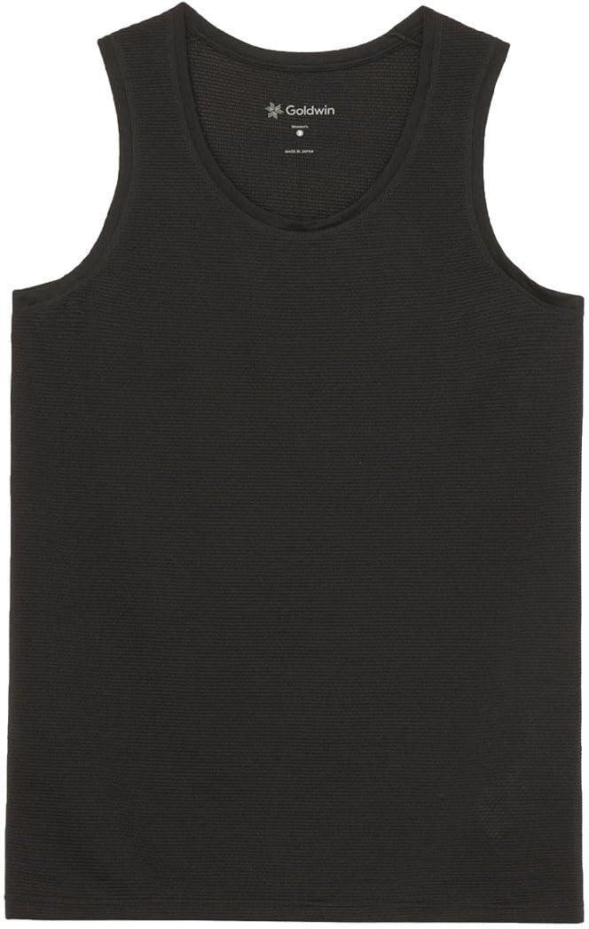 [Goldwin] Wool Mesh Tank BLACK 1