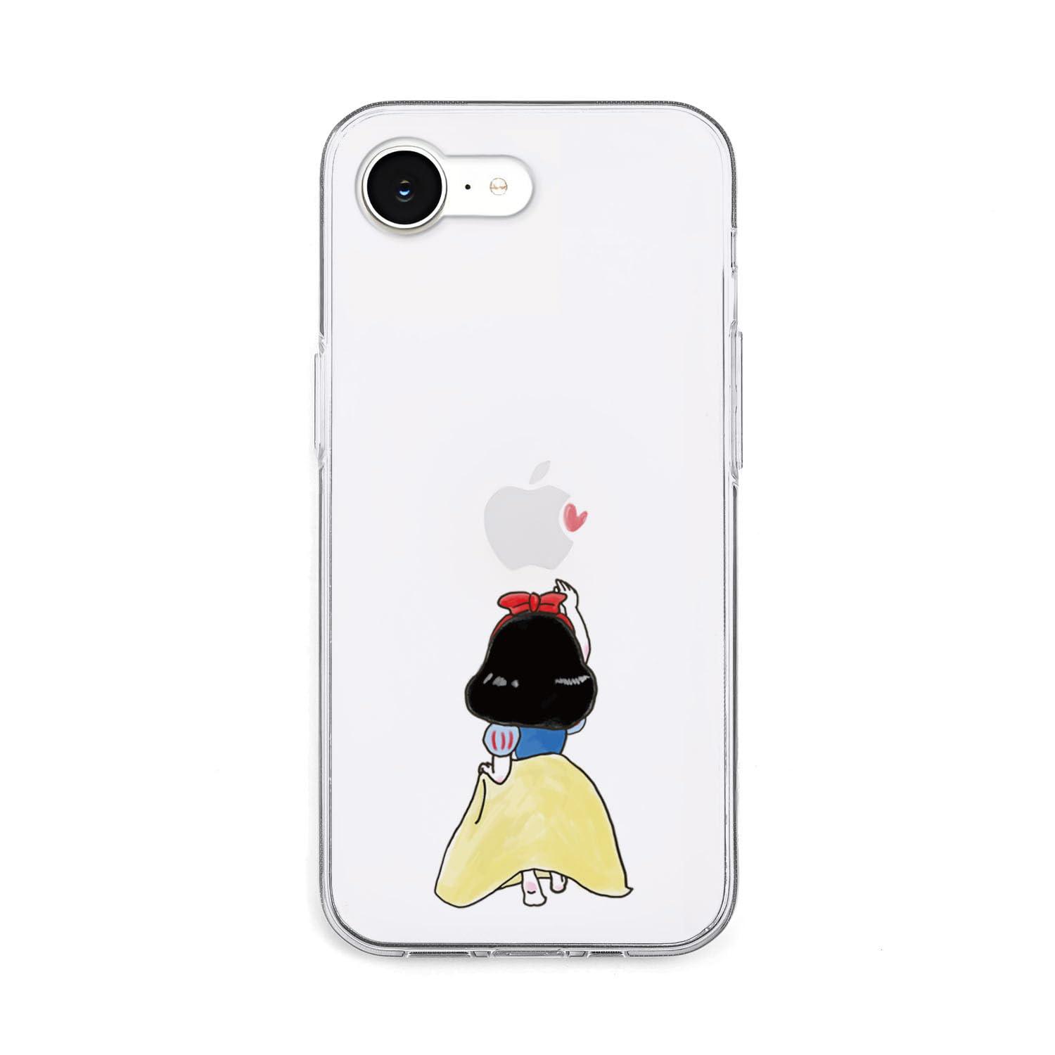 AKAN iPhone 16e Case Soft Clear Case [ Anti-Fingerprint TPU Resistant to Discoloration UV Print Dustproof Wireless Charging Transparent ] Cute Popular Character Apple iPhone Case SE 4th Generation AK27574i16E Princess