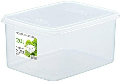Iwasaki Kogyo Storage Container Antibacterial & Stain-Resistant Jumbo Case LL Deep Type 20L B-889 KB Made in Japan