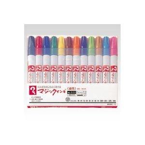 Teranishi Chemical Magic Ink Oil-Based Pen No.500 Fine Point 12 Colors M500C-12
