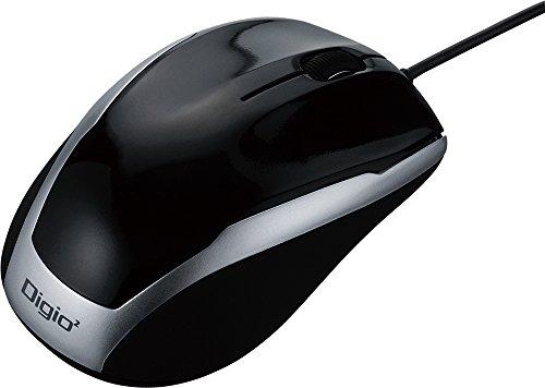 Digio2 Wired 3-Button Mouse BlueLED Black MUS-UKT115BK