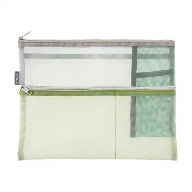 Midori Multi-Pouch Pen & Tool Pouch B5 Mesh Green 53355006