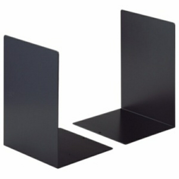 Lion Office Supplies Bookend L-Shaped Large L-80N-BK Black Set of 2