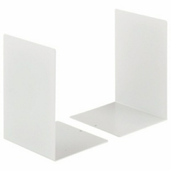 Lion Office Supplies Bookend L-Shaped Large L-80N-W White Set of 2