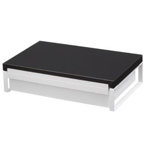 Rihitora PC Stand Monitor Stand Desk Stand Black Width 39 × Depth 25 × Height 10 cm With Drawer Load Capacity 15 kg A7341-24