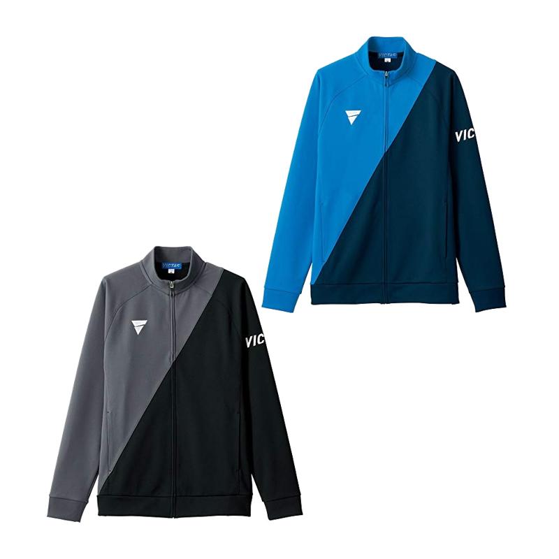 VICTAS Unisex Table Tennis Training Jacket V-JJ227 Blue/Navy 3XL 542101