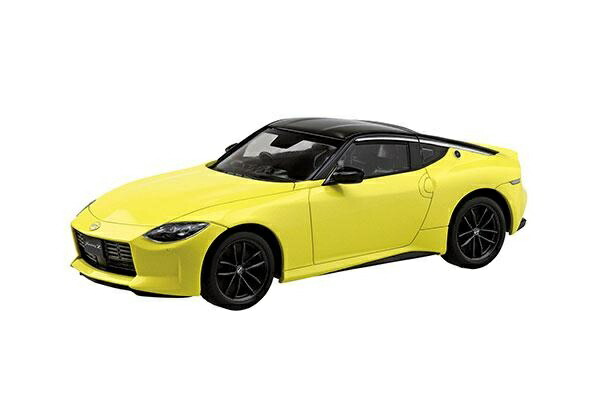 AOSHIMA 1/32 The Snap Kit Series Nissan RZ34 Fairlady Z Thunder Yellow Pre-colored Plastic Model Kit 17-A
