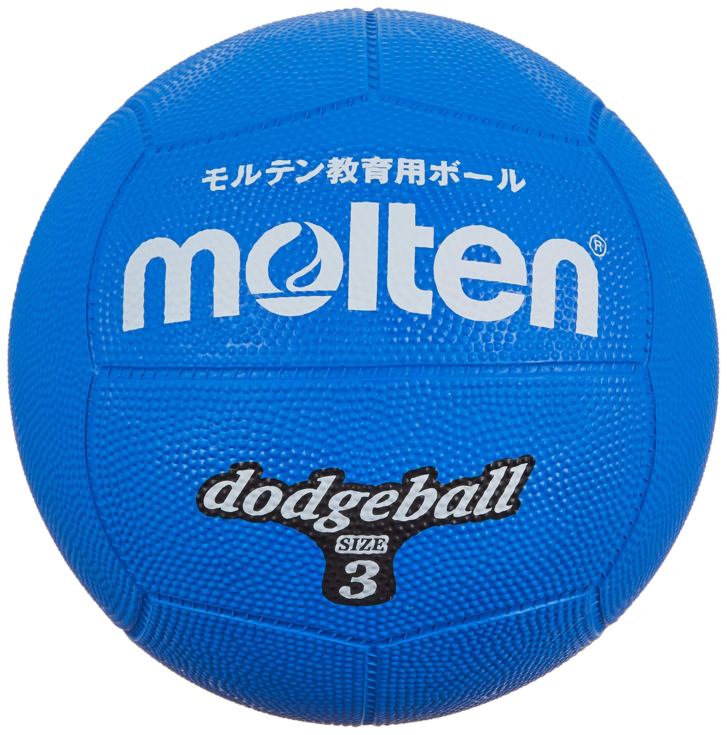 Molten Dodgeball Rubber Size 3 Ball Blue D3B