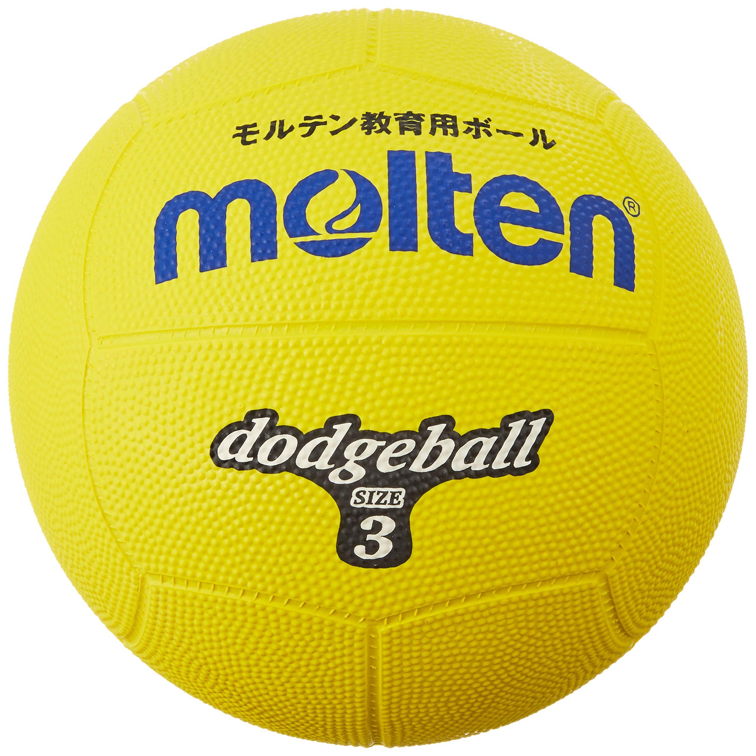 Molten Dodgeball Rubber Size 3 Ball Yellow D3Y