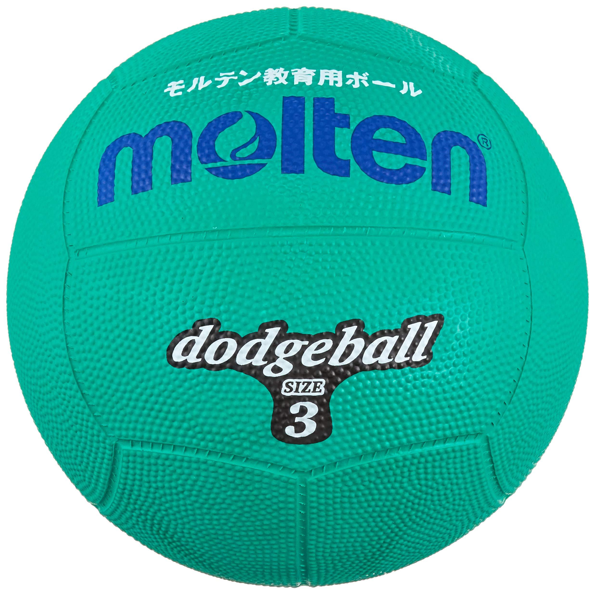 Molten Dodgeball Rubber Size 3 Ball Green D3G