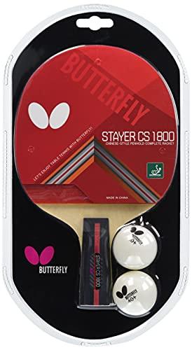Butterfly Table Tennis Racket Rubber-Bound Stayer CS1800 10930