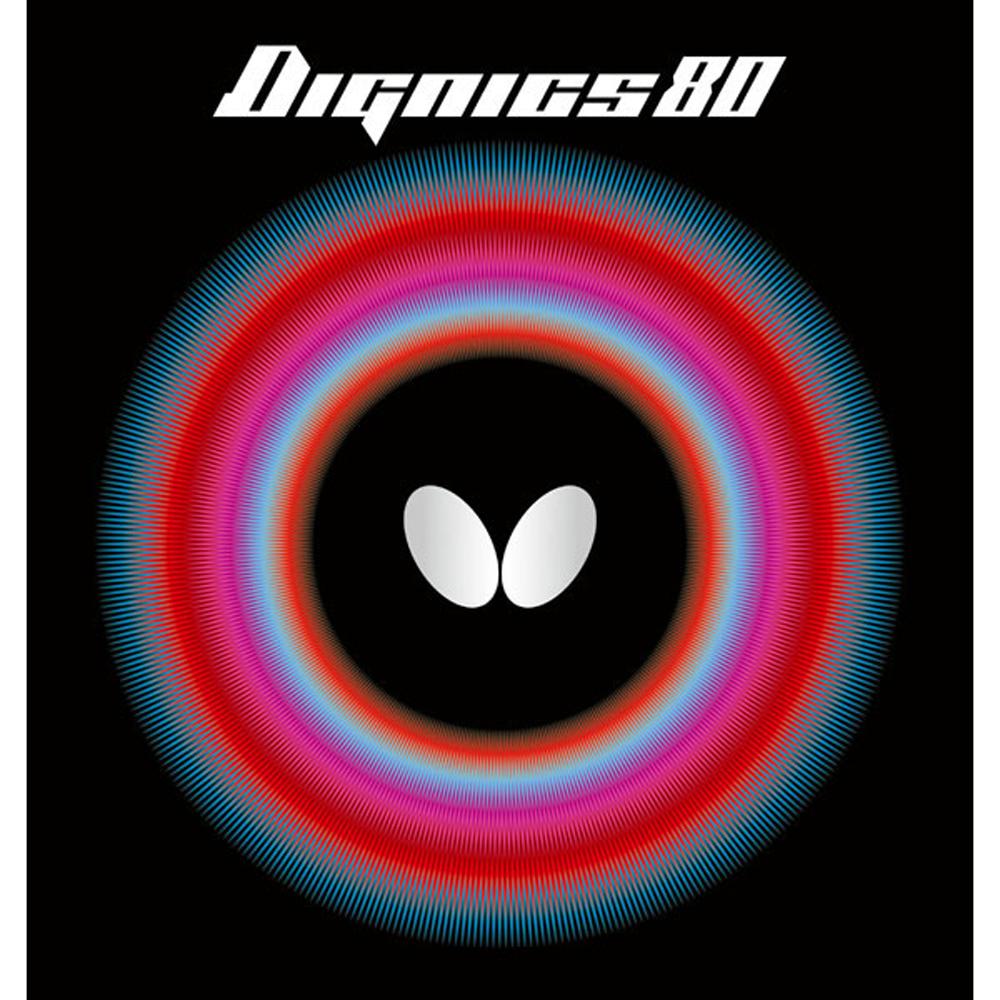 Butterfly Table Tennis Rubber Dignics 80 Back Soft High Tension Black Extra Thick 06050