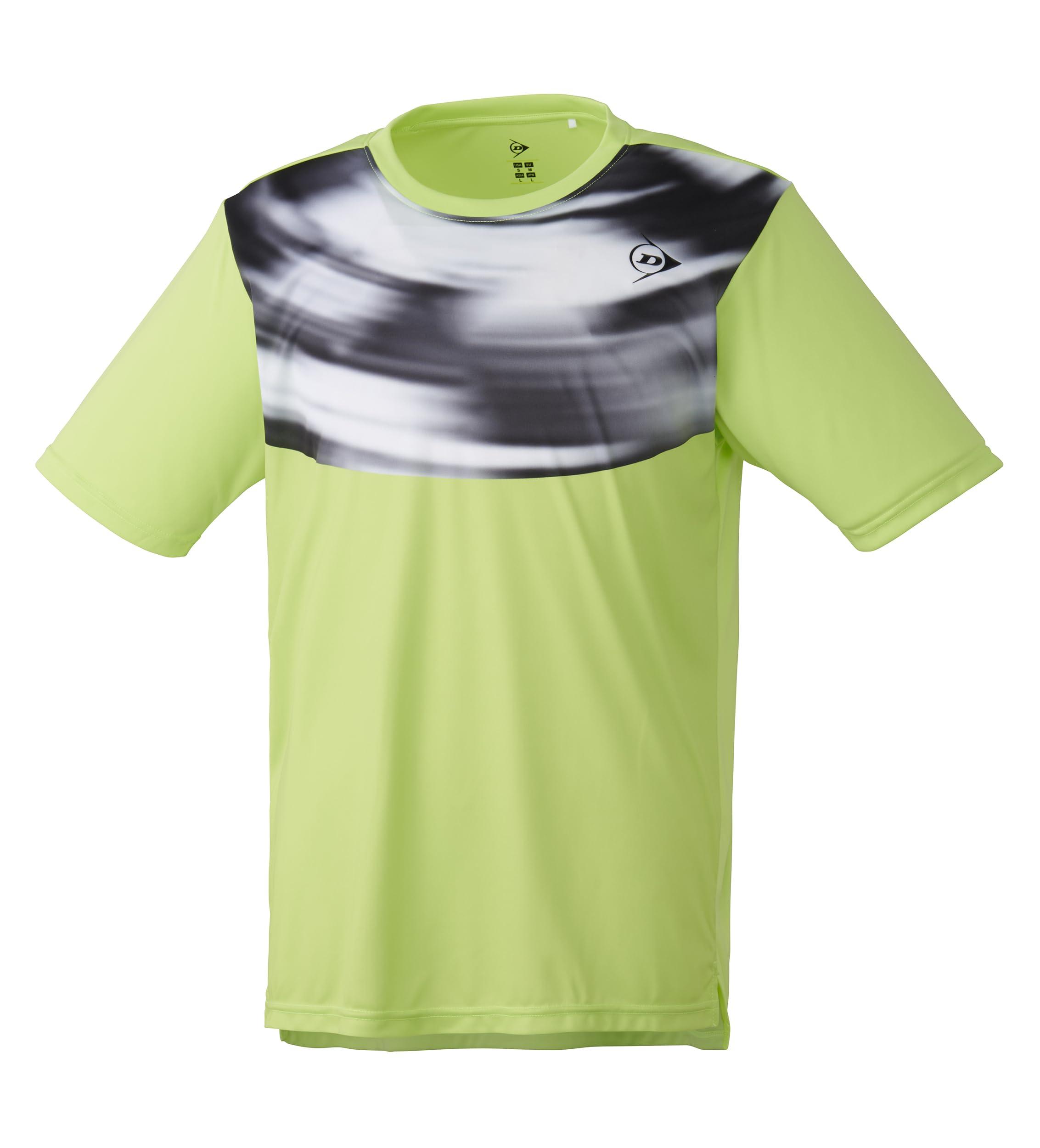[Dunlop] Tennis Wear Badminton Short Sleeve Game Shirt Moisture Absorbing Quick Dry UV Protection DAP1444 2024FW Light Green L