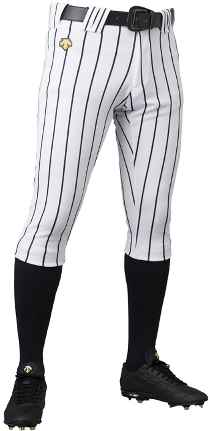 [Descente] Baseball Uniform Pants Short Fit Pants DB-6014PB Men's S White × Black