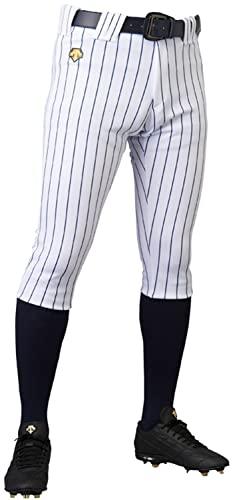 [Descente] Baseball Uniform Pants Short Fit Pants DB-7014PB Men's S White × Navy